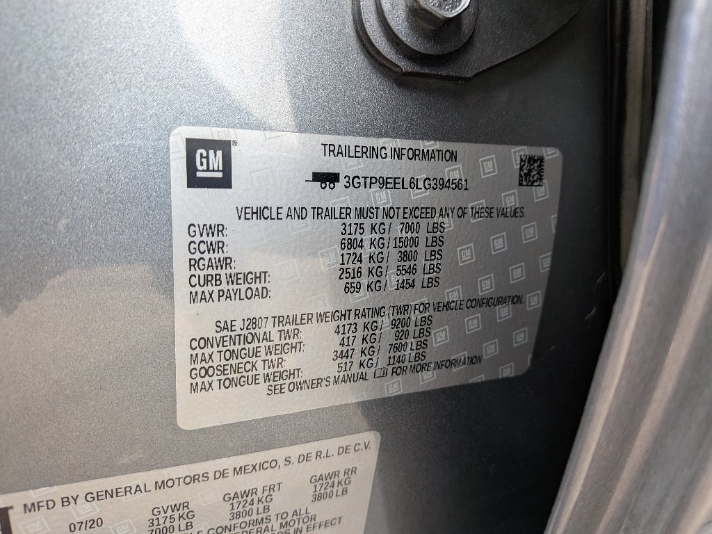 2020 GMC Sierra 1500 AT4