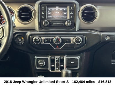 2018 Jeep Wrangler Unlimited Sport S
