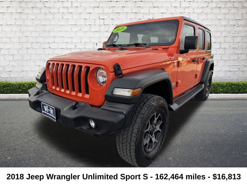 2018 Jeep Wrangler Unlimited Sport S
