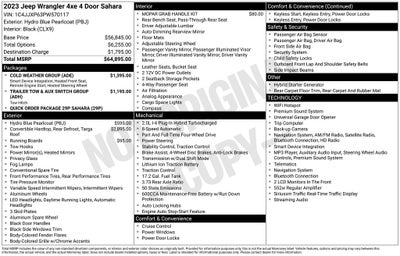 2023 Jeep Wrangler Sahara 4xe