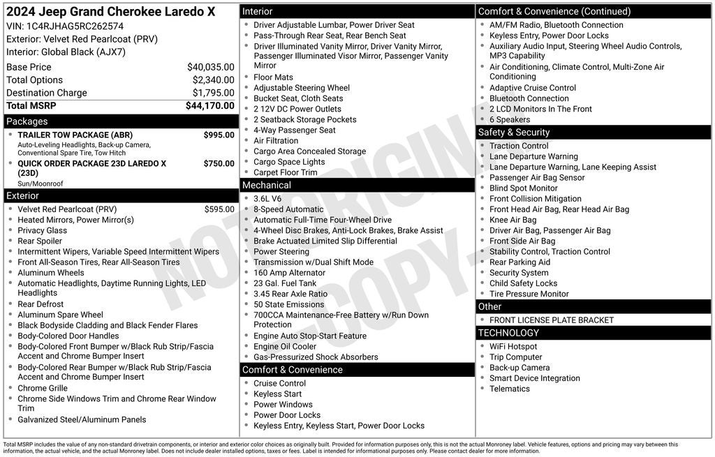 2024 Jeep Grand Cherokee Laredo X