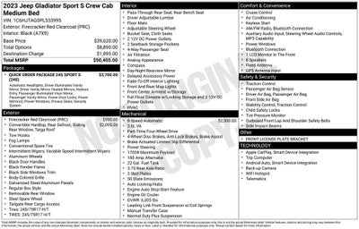 2023 Jeep Gladiator Sport