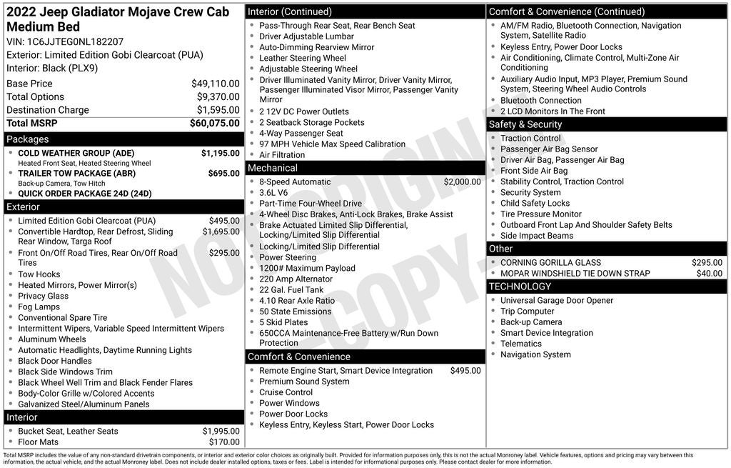 2022 Jeep Gladiator Mojave