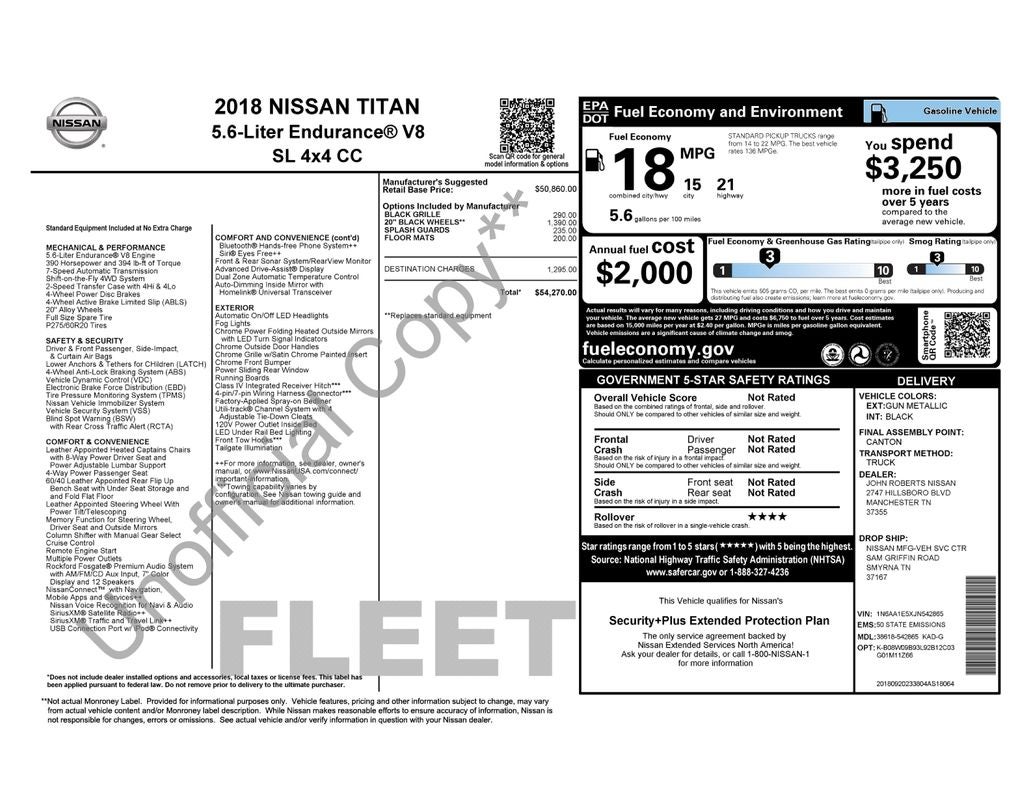 2018 Nissan Titan SL