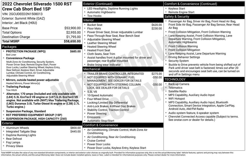 2022 Chevrolet Silverado 1500 RST
