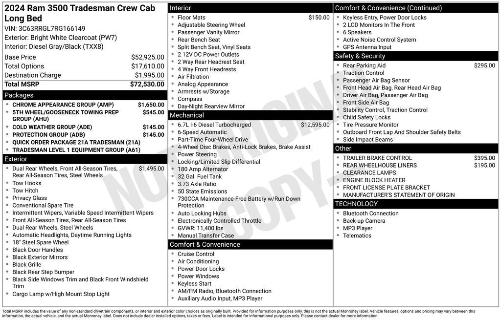 2024 RAM 3500 Tradesman