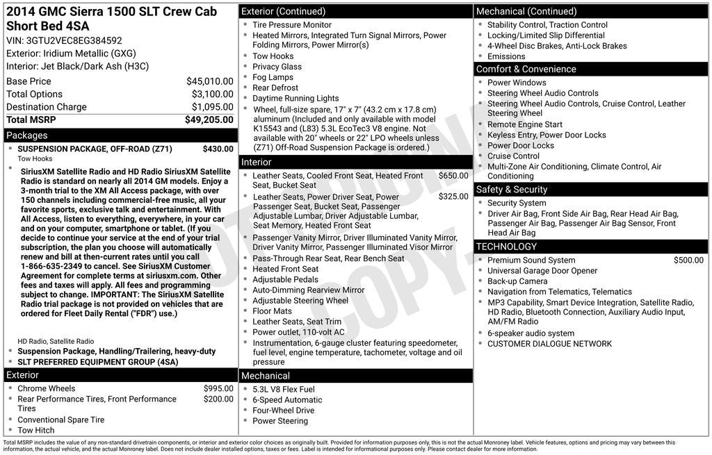 2014 GMC Sierra 1500 SLT