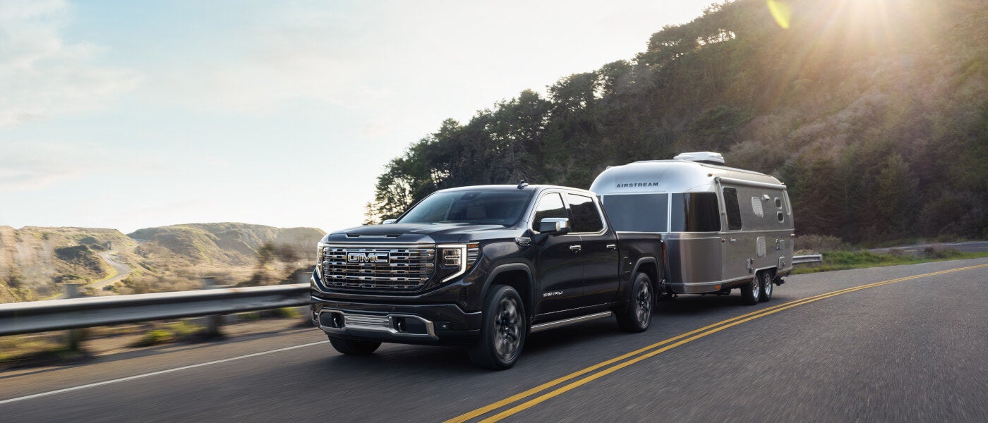 2024 GMC Sierra 1500 towing a trailer