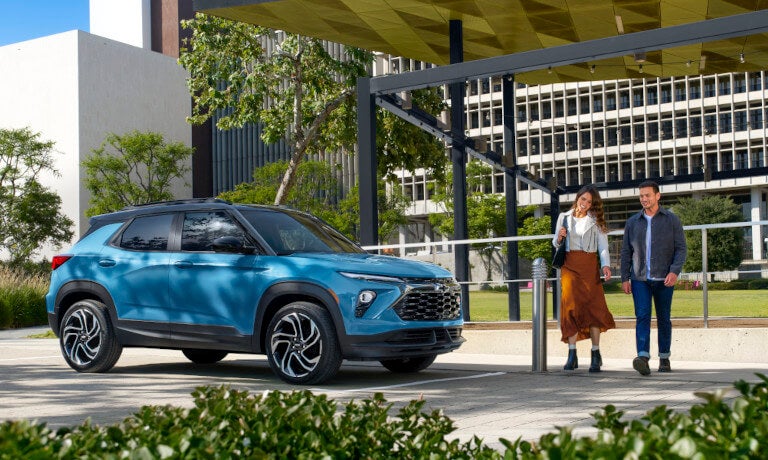 2025 Chevy Trailblazer parked under promenade