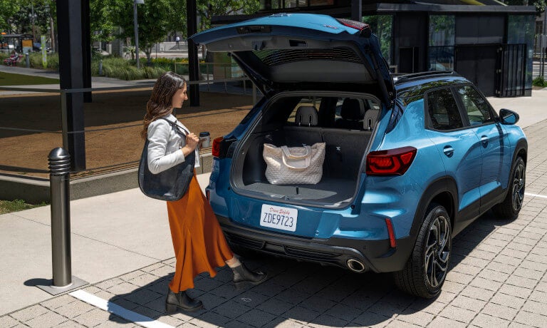 2026 Chevy Trailblazer with rear open