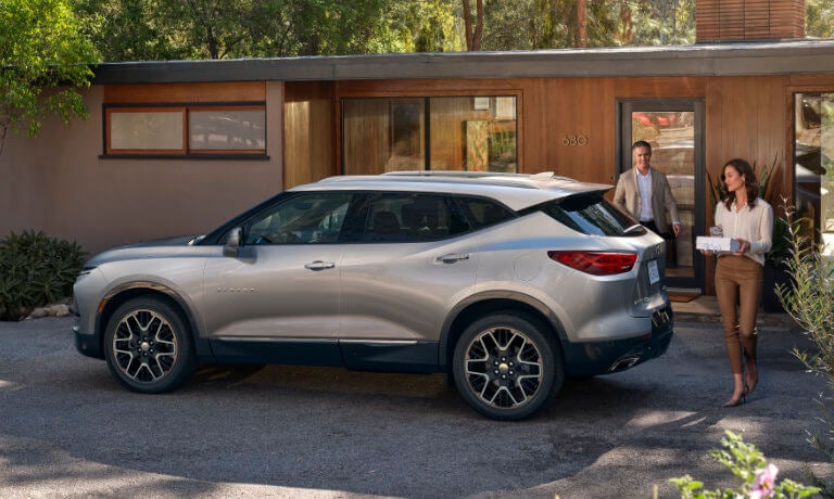 2026 Chevy Blazer side view outside modular home