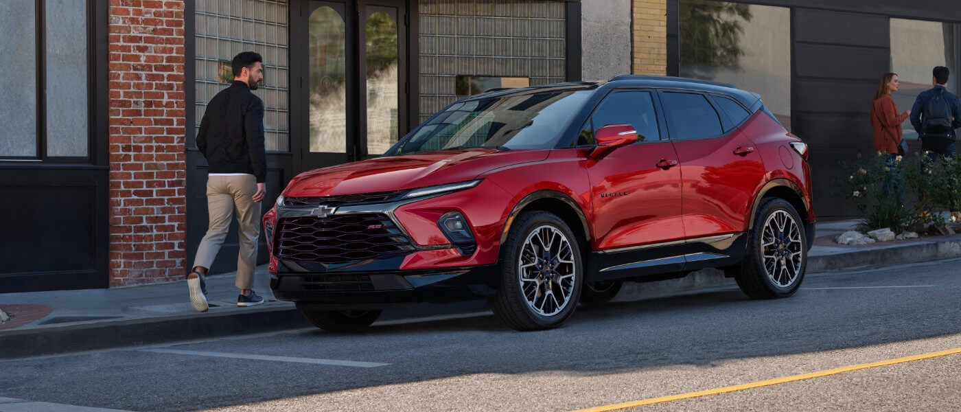 2026 Chevy Blazer parked on city street
