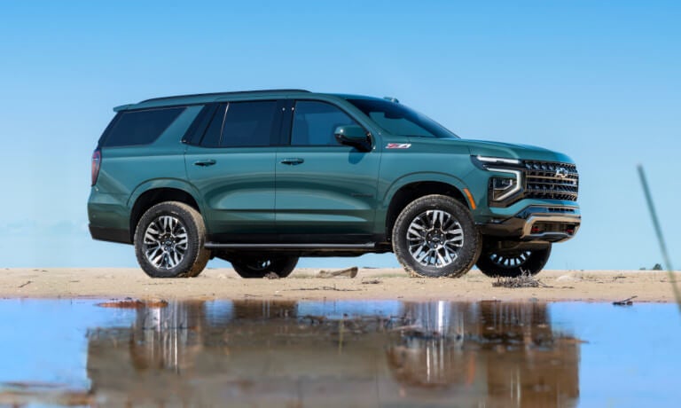 2026 Chevy Tahoe side view in desert