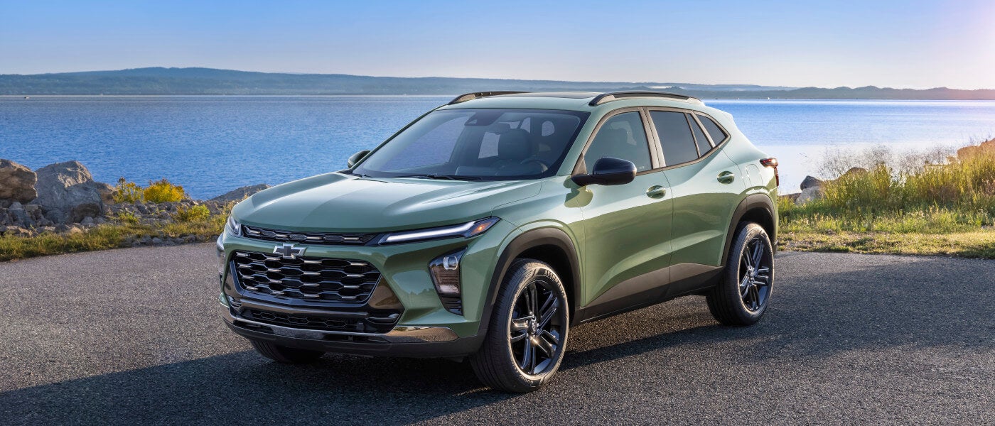 2026 Chevy Trax parked by a lake