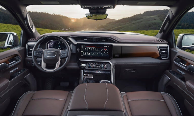 2026 GMC Sierra 1500 interior front and dashboard