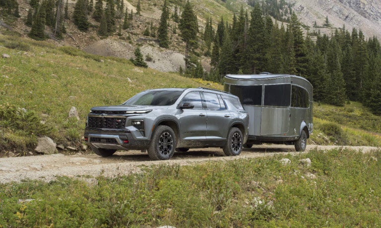 2027 Chevy Traverse towing a camper
